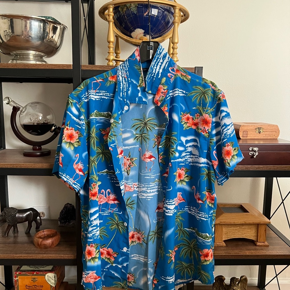 Tropical Blue Hawaiian Shirt